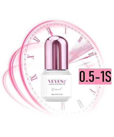 VEYES INC Lash Glue for Eyelash Extensions - Quick-Dry Black Adhesive 7-9 Weeks Retention Professional Use (0.5-1 Sec Drying Time 5ml - Buy Online on GoSupps.com