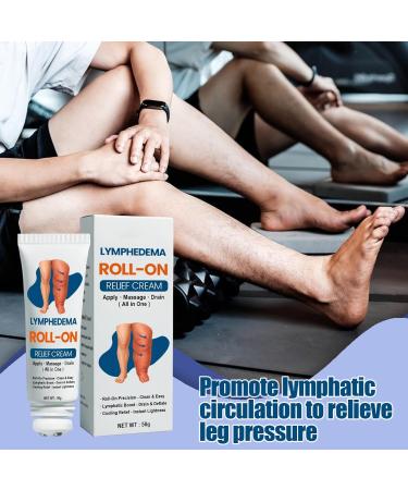 Relaxing Leg Cream 50g Calf Calf Lotion with Ball Applicator - Natural Calf Cream Soothing for Legs Skin Types Travel Home Family Women Friends - Buy Online on GoSupps.com