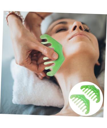Tovinanna 2-Piece Eight-Tooth Comb & Gua Sha Massage Tool Set | Scalp Massager & Head Massage Comb for Relaxation - Buy Online on GoSupps.com