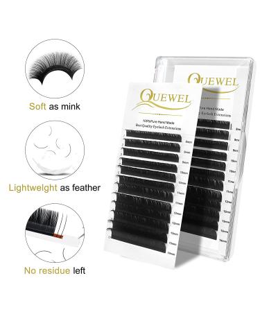 Classic Individual 0.15 D Curl Mix Eyelash Extension Supplies | 8-14mm Length | Optional 0.03/0.05/0.07/0.10/0.15/0.20 C/D Single Sizes Available - Buy Online on GoSupps.com