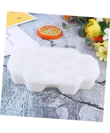Zerodeko 2pcs 12 Silicone Molds Silicone Ice Cube Trays with Lid Cat Mug 12 Grids Ice Mold Ice Cubes Ice Box 13X9 CM White - Buy Online on GoSupps.com