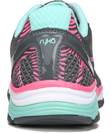 Ryka Women's Vida RZX Oxford - 35.5 EU - Iron Grey Hyper Pink Yucca Mint | International Shipping Available - Buy Online on GoSupps.com