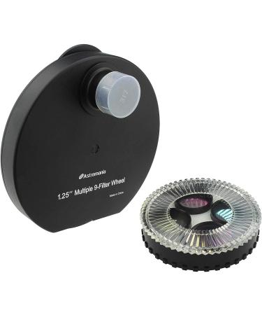 Astromania 1.25 9-Position Filter Wheel with LRGB Filter Set for Telescope - Buy Online on GoSupps.com