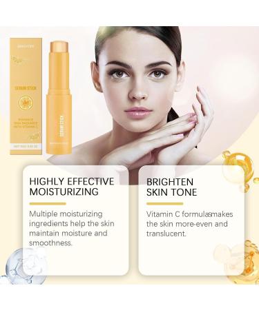  JIAOY Vitamin C serum stick brightening vitamin C serum stick brightening and puffiness-reducing eye contour balm moisturizing face and body balm evens skin tone (2PCS) - Buy Online on GoSupps.com