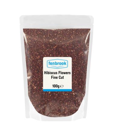 Hibiscus Flowers Fine Cut Loose Tea 100g by Fenbrook
