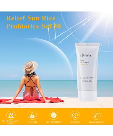 Daily UV Defense Sunscreen SPF 50 PA++++ | Organic Hydrating Non-White Cast Protection for All Skin Types - Nourishing UV Defense (1.69 oz - Buy Online on GoSupps.com