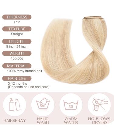 Buy SEGO Clip-In Real Hair Extensions | 100% Remy Human Hair Honey Blond #18P613 (35cm) - 45g - International Shipping Available - Buy Online on GoSupps.com