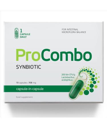 ProCombo Pr biotic & Pr biotic for Gut Health 200 Billion CFU 10 Capsules Pack of 1 - Buy Online on GoSupps.com