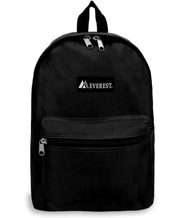 Everest Basic Backpack - Black, Medium | Durable & Stylish - Buy Online on GoSupps.com