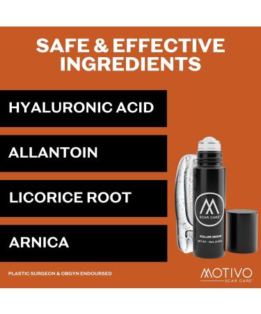 Motivo Advanced Scar Care Bundle - Scar Tape & Roller Serum (10ml) | Water & Sweat Resistant | Suitable for All Skin Types | Ideal for Surgical, C-Section, Trauma & Acne Scars - Buy Online on GoSupps.com