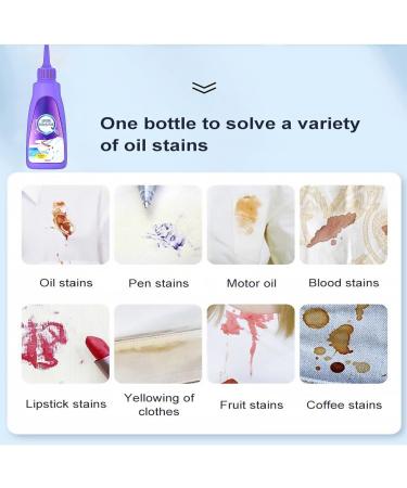 2PC Enzyme Laundry Stain Remover - Fast & Effective Stain Cleaning Solution for Clothing | Purple Bottle - Buy Online on GoSupps.com