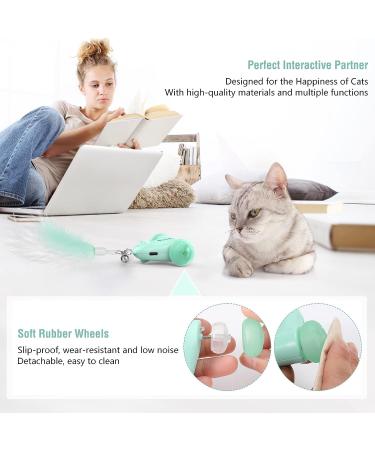 Pawaboo Interactive Cat Toys for Indoor Cats Cat Feather Toys Cat Mouse Toys Moving Automatic Cat Toy with LED Lights Rechargeable Electric Cat Toy Kitten Exercise Toys with 5 Feathers Lake Blue Lake Blue Car - Buy Online on GoSupps.com