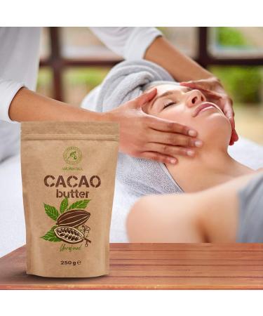 Cocoa Butter - 250g - Pure and Unrefined - Cold Pressed - Raw Food - Theobroma Cocoa - Superfood - Edible Cocoa Butter - Buy Online on GoSupps.com