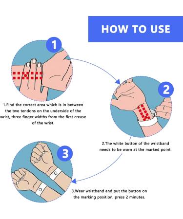 5 Pairs Anti-Travel Sickness Acupressure Bracelets - Nausea Relief for Adults & Kids | Side Effect-Free Wristbands - Buy Online on GoSupps.com