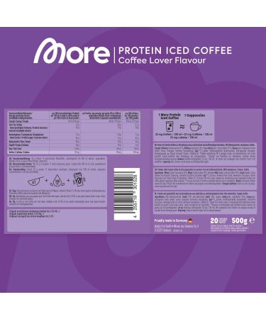 Buy More Nutrition Protein Iced Coffee 500g | Low Sugar & Fat | Quality German Coffee for Coffee Lovers - Buy Online on GoSupps.com