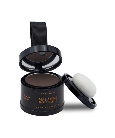 Hairline Powder Instant Formula (Medium brown) - Root Touchup for Gray Hair Concealer for Thinning & Bald Spots
