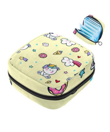 Meteor unicorn storage bag for women's bandages large menstrual cup pocket with zipper periodic inserts bags panty liners tampons for girls and women multi-colored 03