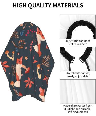 Professional Haircut Cape | Fox Forest Adjustable Salon Cape | Hairdresser Apron for Easy Styling - Buy Online on GoSupps.com