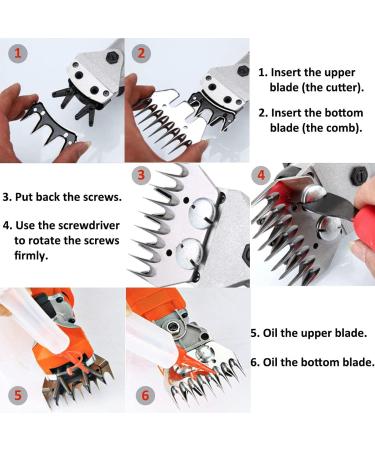 High-Quality Electric Sheep Shearing Blade | 9 Carbon Steel Teeth for Thick Fur | International Shipping - Buy Online on GoSupps.com