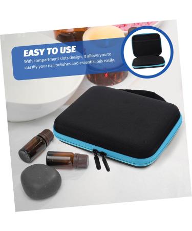 Coheali Storage Box for Essential Oils & Nail Polish - Travel Carrier Bag 21.5x17cm Blue - Buy Online on GoSupps.com