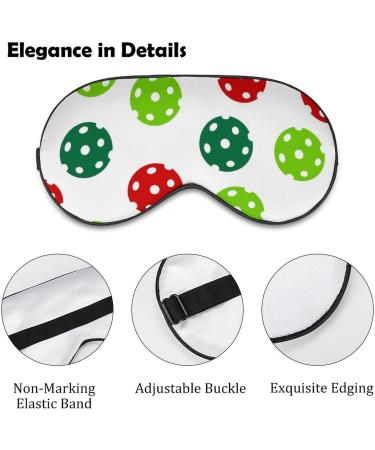Colorful Pickleball Balls Sleeping Mask - Cute Adjustable Eye Mask for Comfortable Sleep | Soft Blindfold for Night Rest - Buy Online on GoSupps.com