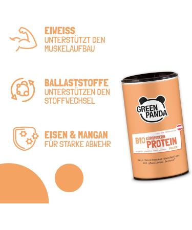 Buy Green Panda Organic Pumpkin Seed Flour from Austria | Vegan Protein Powder | 225g | Roasted Pumpkin Seeds - Buy Online on GoSupps.com