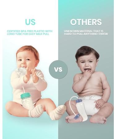 Skywin Self Feeding Baby Bottle 8oz with Straw | Anti Colic, Convenient Feeding | Green - Buy Online on GoSupps.com