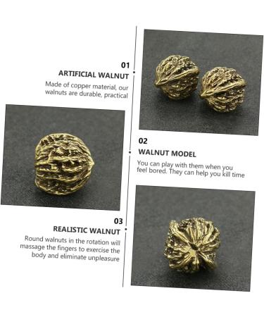 Tovinanna Copper Walnut Handicraft Decorations - Retro Walnut Simulations & Collector's Piece - Unique Autograph & Display Accessories - Buy Online on GoSupps.com