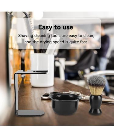 3-in-1 Men's Shaving Kit: Shaving Brush & Bowl Set with Safety Stand - Portable Shave Accessories - Buy Online on GoSupps.com