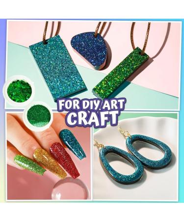 Emerald Green Nail Rhinestones Kit - 60Pcs Big Assorted Gems & Glitters for Nail Art & DIY Crafts - Buy Online on GoSupps.com