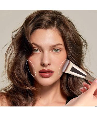 Anmor Contour Brush #0112-22 | Premium Face Makeup Brush for Contouring, Blending, and Polishing | Ideal for Powder, Liquid, and Cream Products - Buy Online on GoSupps.com