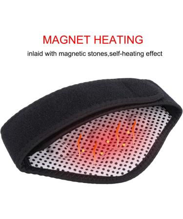 Neck Support with 9 Self-Heating Magnets | Adjustable Unisex Neck Warmer for Pain Relief & Cold Protection | Magnetic Therapy Bandage in Black - Buy Online on GoSupps.com