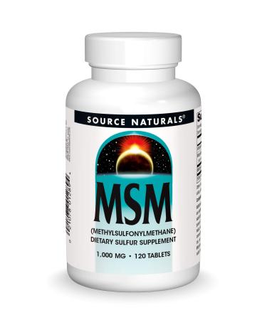 Source Naturals MSM (Methylsulfonylmethane) 1000 mg 120 Tablets