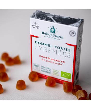 Ballot-Flurin - Organic Pyrenees Strong Gums - Honey and propolis - Made in France - 30g - Buy Online on GoSupps.com