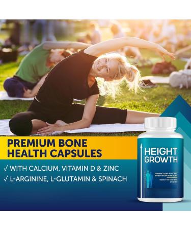 Growth Capsules to Grow Taller Height Growth Maximizer with Calcium for Bone Strength Free from Growth Hormone - Buy Online on GoSupps.com