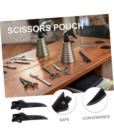 Beaupretty Hairdressing Scissors Case - Leather Holder for Hairdressers | 3-Piece Storage Box | Pocket Scissor Organizer 17x5cm - Buy Online on GoSupps.com