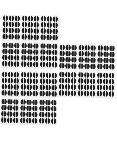 Healeved 72 Pairs Nose Pads Glasses Nose Strips Black x 3pcs 1.9X0.8cmx3pcs