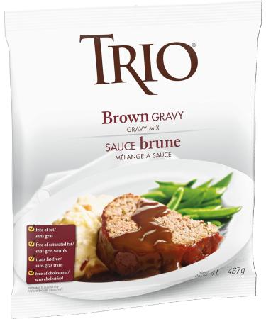 TRIO Brown Gravy Fat-free Cholesterol Free Instant Gravy Mix 467g Sauce - Buy Online on GoSupps.com