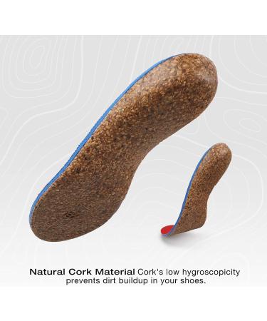 Plantar Fasciitis Relief Cork Insoles - Arch Supports for Flat Feet & High Arch - Foot Pain Relief Inserts for Work Boots (Red, Men 11-12.5/Women 12-13.5) - Buy Online on GoSupps.com