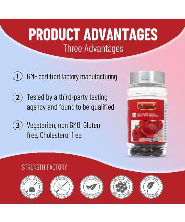 Wins Town Lycopene Softgel Capsule 500mg Super Vegetable Tomato Supplement Extract Supports Heart Prostate & Skin Health 100 Count - Buy Online on GoSupps.com