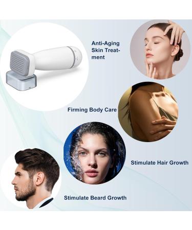 Derma Stamp Microneedling Adjustable Needles with 0-2mm 120 Needles Titanium Microneedle Dermastamp for Men Women Hair Beard Growth Face Body Skin Care - Buy Online on GoSupps.com