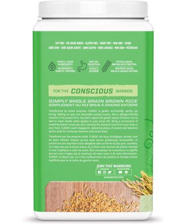 Sunwarrior Classic Rice Protein Natural 750 G 750 gram - Buy Online on GoSupps.com