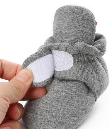 EDOTON Unisex Newborn Winter Boots - Warm Non-Slip Sole Bootie Sock 6-12 Months (Dark Gray) - Buy Online on GoSupps.com