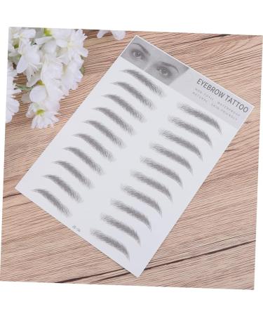 Angoily 2pcs 3d Eyebrow Stickers Bionic Eyebrow Stickers Eyebrows Artificial Eyebrow Water Proof Template 6d - Buy Online on GoSupps.com