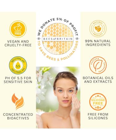 BEES of BRITAIN - 99% Natural Rich Day Cream - Honey Lavender. Soothe Nourish Hydrate Dry Skin. pH 5.5 Sensitive Skin. We Donate 5% of our Profit to Save Bees + Pollinators.100g - Buy Online on GoSupps.com