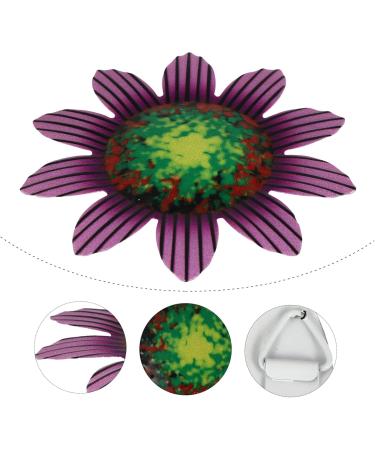 Alipis Wrought Iron Flowers Home Decor Vintage Decor Wall Flower Hanging Adornment Ornaments Office Outdoor 14x14cm Purple - Buy Online on GoSupps.com