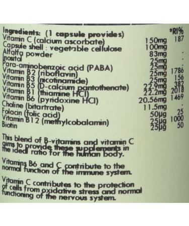 Vegan Vitamin B Complex & Non-Acidic Vitamin C | 60 Capsules by G&G Vitamins - Buy Online on GoSupps.com