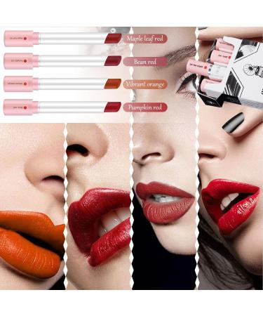 EONFAVE Lip gloss matte red highly pigmented velvet longlasting nonsticky silky smooth for women and girls makeup - Buy Online on GoSupps.com