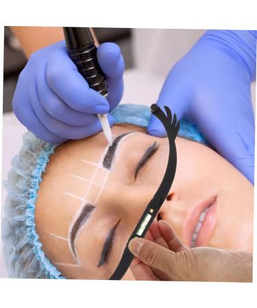 Beavorty Eyebrow Ruler White White Outfit Eye Brow Shaping Kit Eyebrow Threading Suite Aluminum Alloy Eyebrow Line 1 count (Pack of 1) Black - Buy Online on GoSupps.com