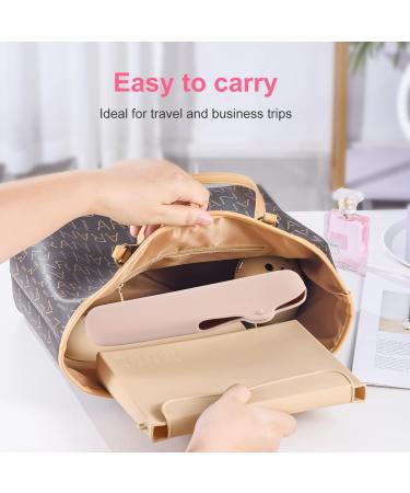 Travel Silicone Cosmetic Bag with Brush Holder | Easy Carry Makeup Organizer for Women (Khaki-3 - Buy Online on GoSupps.com